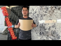 Hoogglanzend marmeren bamboe houtskoolwandpaneel