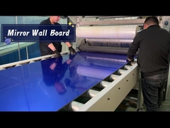 Spiegel Hotel licht luxe PET decoratief bamboe houtskool houten fineer wandpaneel