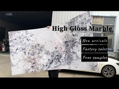 Nieuw product Marmer bamboe houtskool Hout veneer panelen Interieur decoratieve wandpanelen