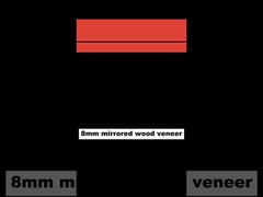 Spiegelwandpaneel PVC Bamboe Houtskool Wandpanelen Vochtdicht