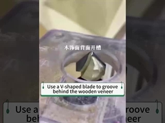 Groeven en hoekbuigingen van houten fineerpanelen