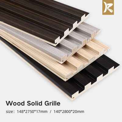 Kwaliteit  Environmental Protection Wall Panel Wood Grille Groove Solid Wood Wall Panel Fabriek