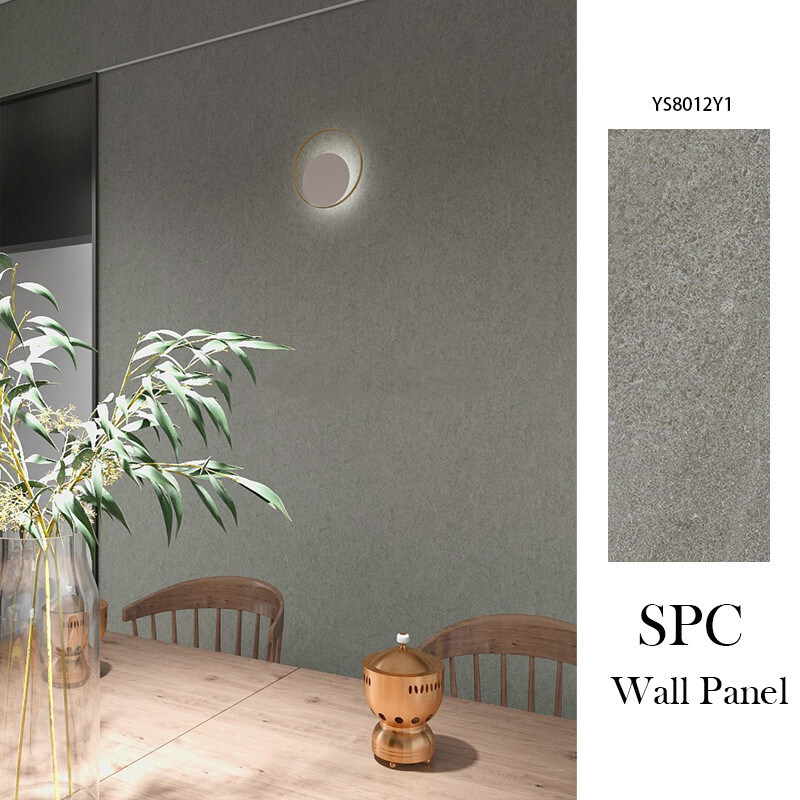 Klasse B1 Brandbestendig Spc Steen Kristal Composite Tile Morden Spc Muurpaneel Met Duurzame Waterdichte slijtvaste laag