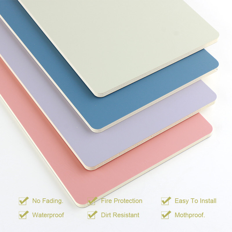 Vochtbestendige Huid die pvc-Muurcomités Decoratieve Houten Vernisjecomités voelen