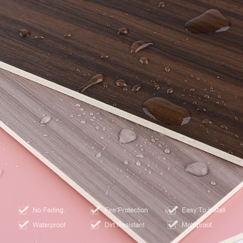 De Muur van de het Bamboevezel van pvc van de Eco Vriendschappelijke Vuurvaste Decoratieve Houten Korrel Commissie