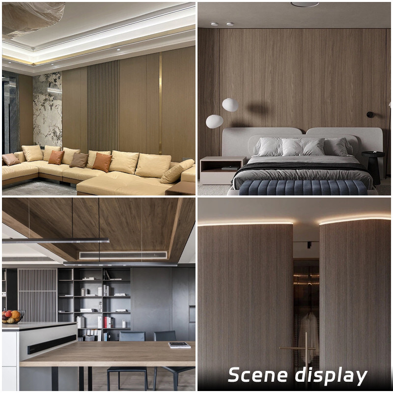 Stevige Binnenhuisarchitectuur 1.22m van het Vernisjepvc van de Breedte Houten Korrel Houten de Muurcomité