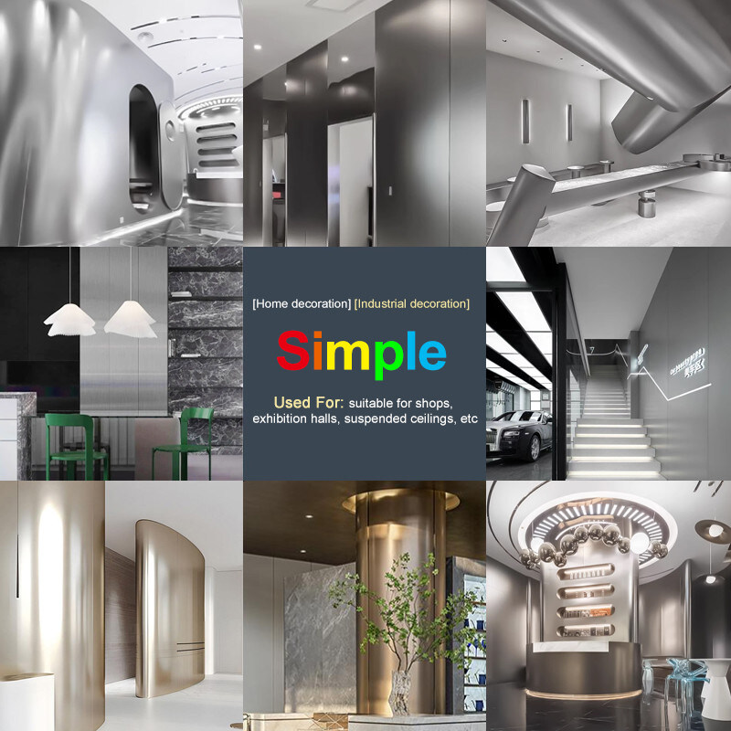 Interieurversiering Metalen houten fineer Muurpaneel Milieuvriendelijk Bamboe Houtkool Fineer