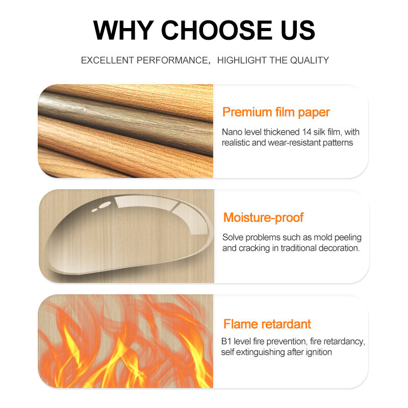 Houtgraan PVC wandpaneel 5 mm Flexibel bamboe houtskool Decoratief wandpaneel