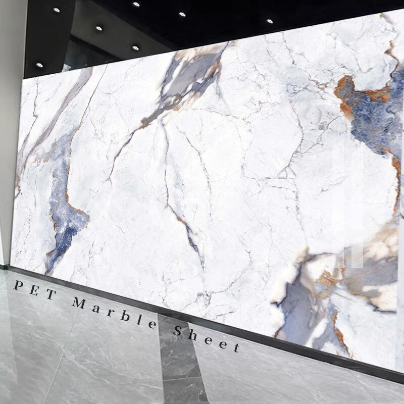 Waterdicht en gemakkelijk te installeren Marmeren houten veneerpanelen Interieur decoratieve wandpanelen Nieuwe producten Marmeren wandpanelen