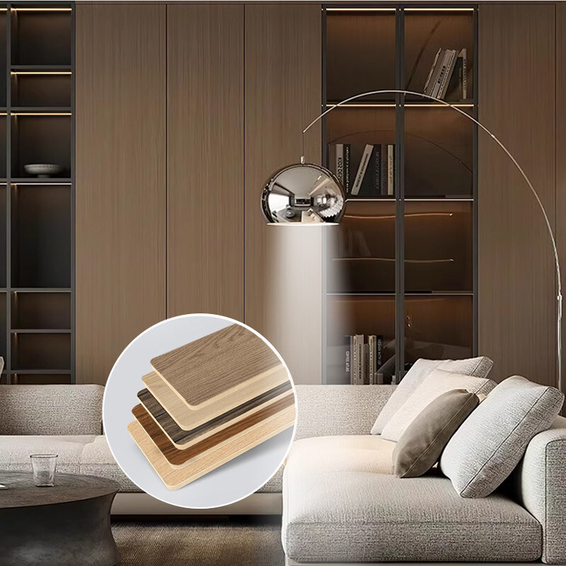 5 mm Houtgraan PVC Wandplaat Flexibel Bamboe Houtskool Decoratief Wandpaneel