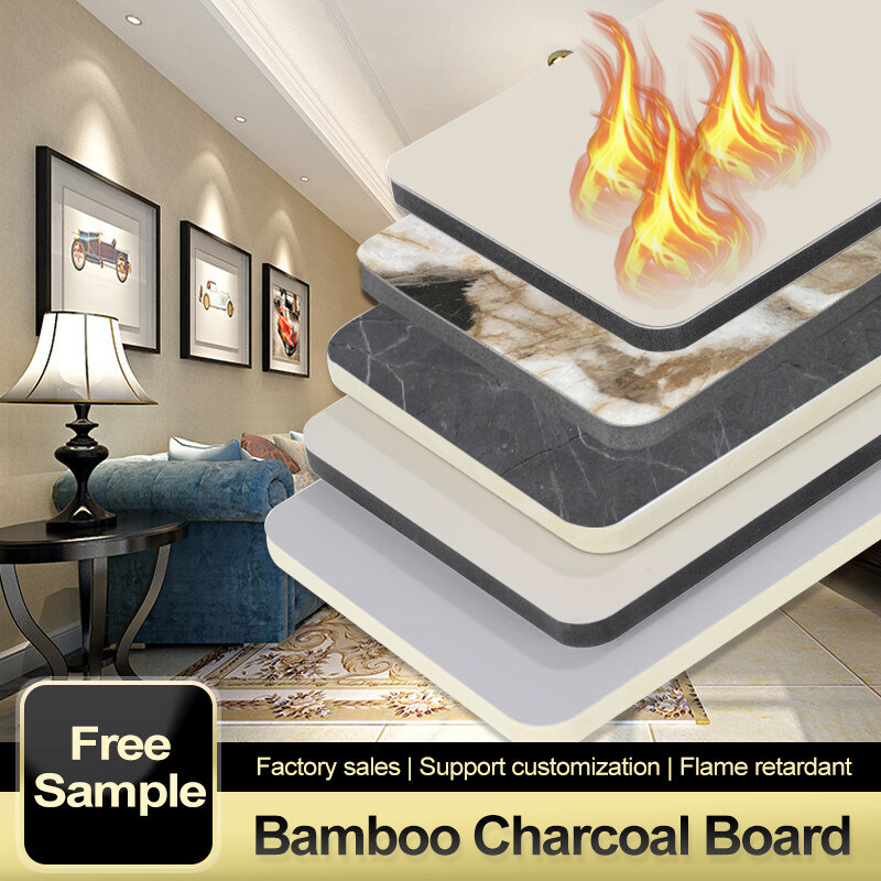 Modern hoogglanzend marmeren plaatpaneel Luxe wanddecoratie Bamboekristalplaat