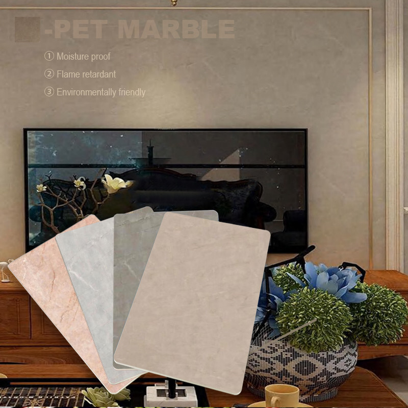 Waterdicht PVC houten plaat bamboe houtskool wandplaat voor interieur