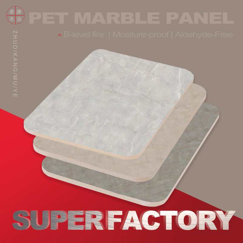 Waterdicht PVC houten plaat bamboe houtskool wandplaat voor interieur