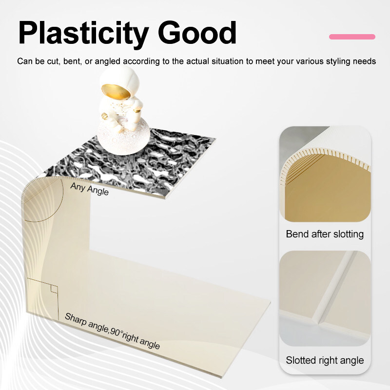 Luxe 3d Water Ripple houtskool Board Factory Supply Carbon Crystal Plate Wandpaneel