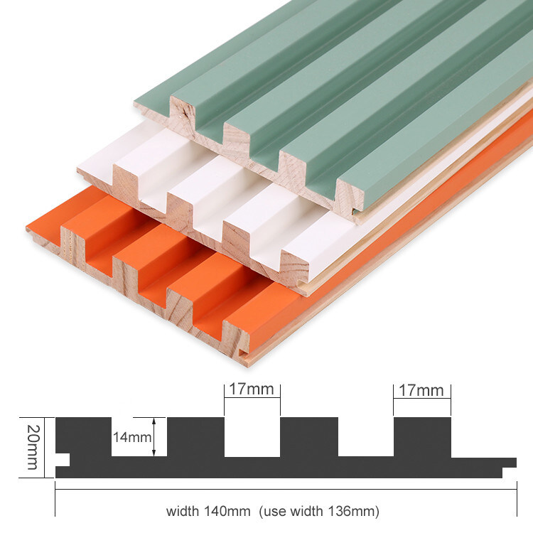 Fabrieksinterieurdecoratie WPC Composiet PVC Wandpaneel WPC Binnen Wandpaneel
