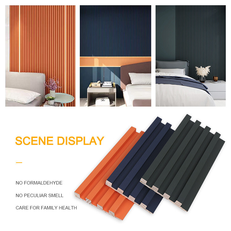 Fabrieksinterieurdecoratie WPC Composiet PVC Wandpaneel WPC Binnen Wandpaneel