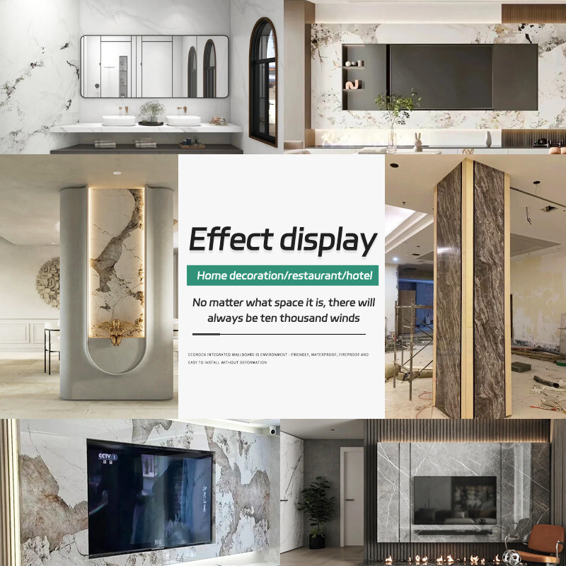 Van het van achtergrond TV van de huisdecoratie de Muurcomités Muur Waterdichte en Vochtbestendige Marmeren Houten Vernisje