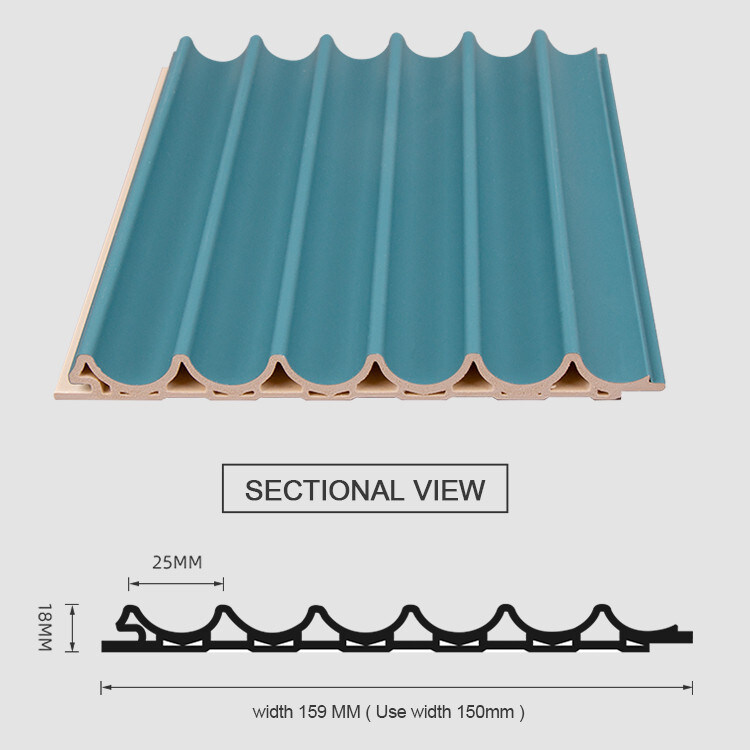 Het decoratieve 3D Comité van het het Plafond Openlucht 15mm Ronde Traliewerk van WPC Houten