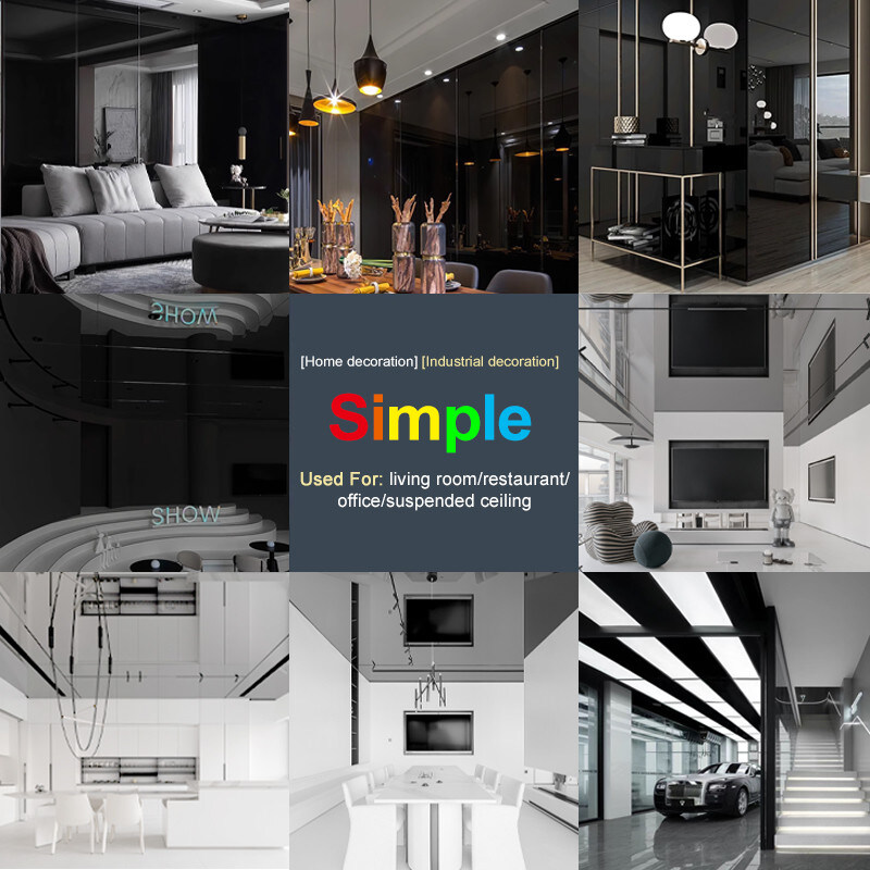 Milieuvriendelijk Interieur Bamboe Houtskool Spiegel Wandpanelen PVC Spiegel Houten Finer