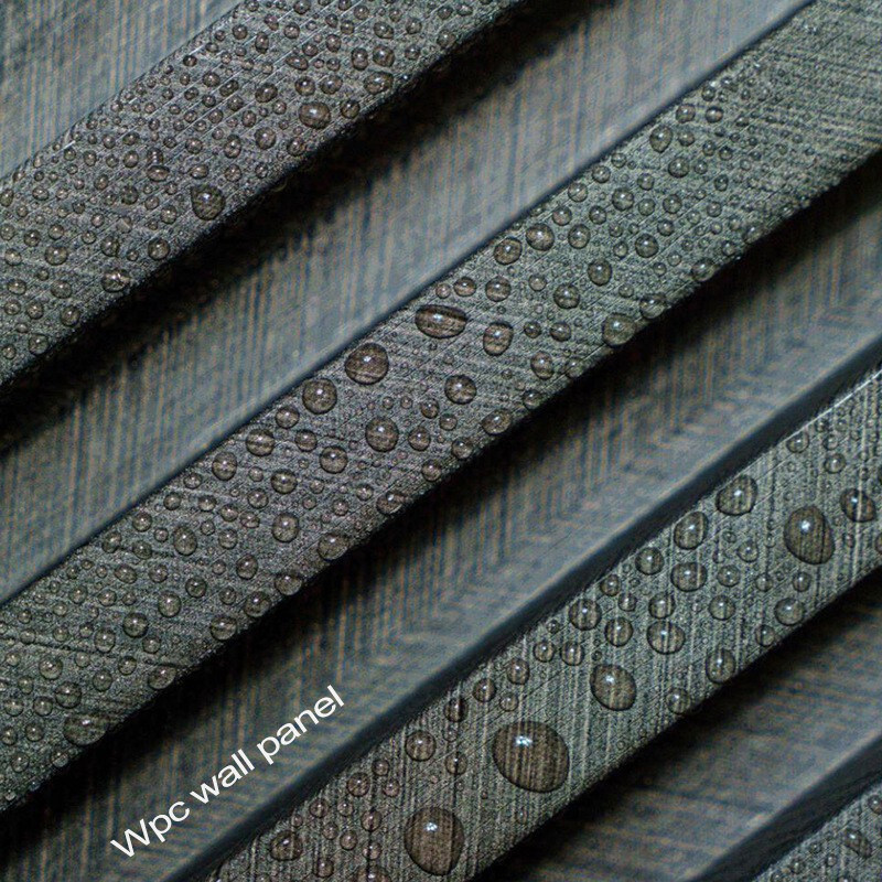 Interieur Decoratieve WPC Wandpanelen 3D Massief Hout Grill Panel