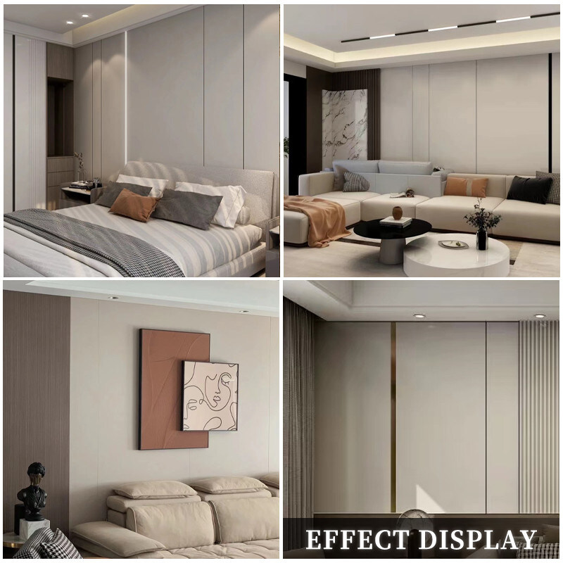 Breedte 1.22m pvc-Huid voelt Decoratieve Binnenlandse de Isolatiecomités van de Ontwerpmuur