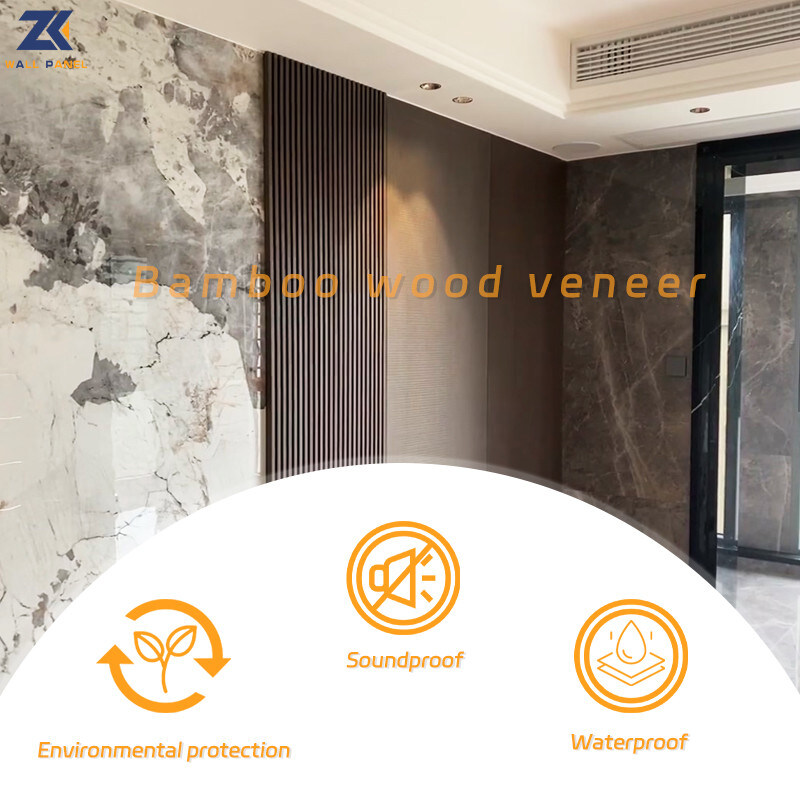 Het Comité van de de Binnenhuisarchitectuurmuur van het Eco Vriendschappelijke Formaldehyde Vrije Marmeren Bamboehoutskool