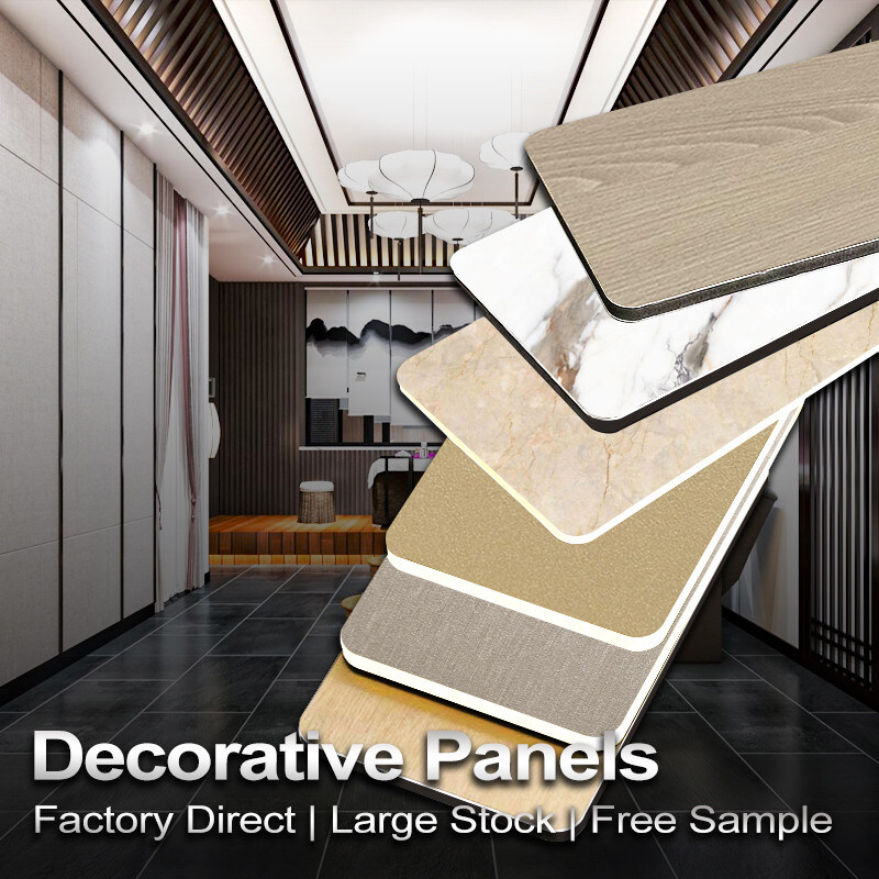 Moderne 5 mm bamboe koolstofvezel metalen wandpanelen voor interieurdecoratie