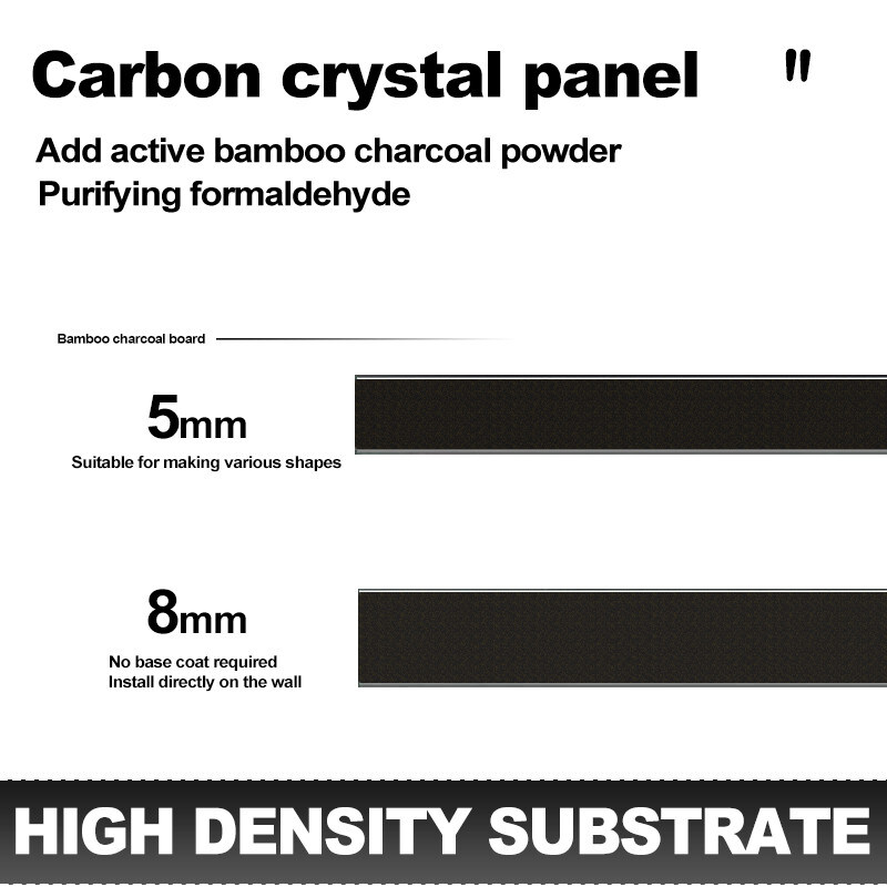 Moderne 5 mm bamboe koolstofvezel metalen wandpanelen voor interieurdecoratie