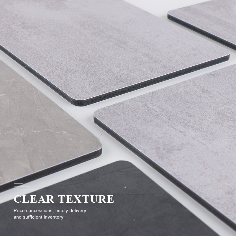 Bamboe Houtskool Board Op maat gemaakt houten decoratief paneel waterbestendig PVC marmeren plaat