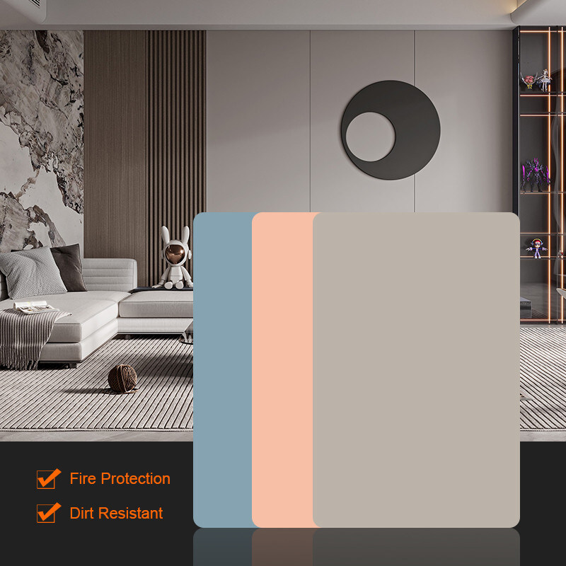 Bamboe houtskool hout fineer pvc wandpanelen plafond huidgevoel paneel interieur decoratie wandpaneel