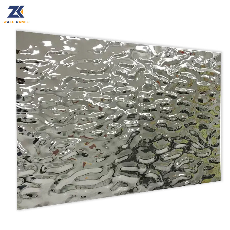 Decoratieve Vuurvaste van de het Bamboehoutskool van de Waterrimpeling 3D Houten Plastic de Muurcomités