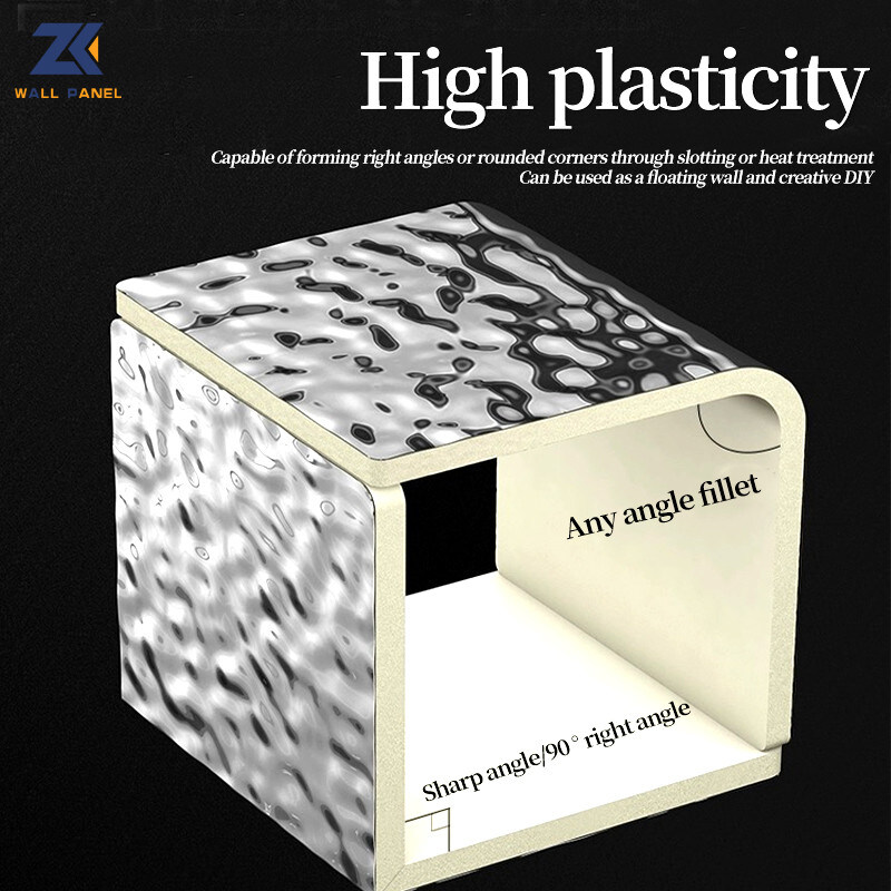 Hoog de Rimpelings Houten Vernisje 8mm van het HUISDIEREN 3D Water - Comité van de de Houtskool het Houten Muur van het dichtheidsbamboe