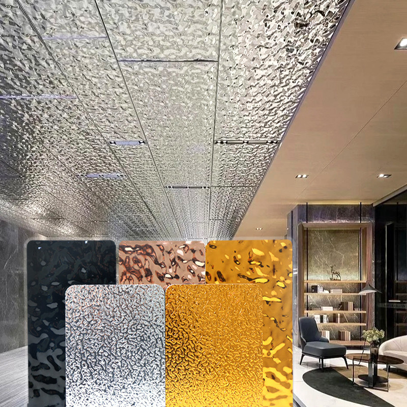 8mm de Comités van de Bamboe de Houten Vezel Houten Comités van de het Waterrimpeling van het Muurdecor Binnenlandse verf-Vrije 3D