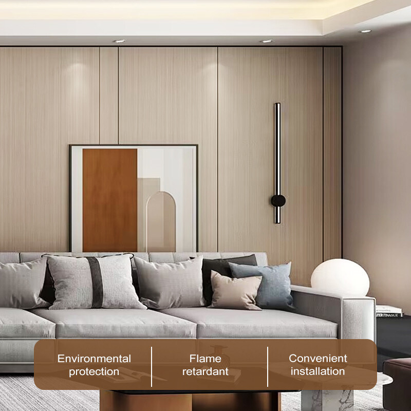 Interieur Decoratieve Bamboe Kristallen Panelen Hout Graan Bamboe Houtskool Hout Veneer Panelen