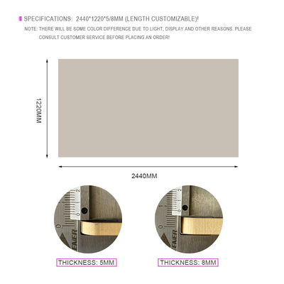De Huid van de beleidsbinnenhuisarchitectuur voelt pvc-Muurcomités Breedte 1.22m