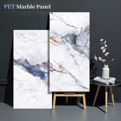 Waterdicht en gemakkelijk te installeren Marmeren houten veneerpanelen Interieur decoratieve wandpanelen Nieuwe producten Marmeren wandpanelen