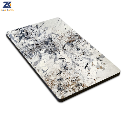 Bamboe Houtskool Vezel Marmer PVC Wandpanelen Anti Statische Warmte Isolatie