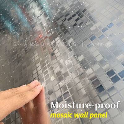 Nieuwe producten Interieur Decoratieve metalen wandpanelen Mosaïek Bamboe Houtskool Houten veneerpanelen