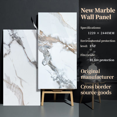 Marmeren bamboe hout houtskool veneer panelen interieur decoratieve marmeren wandpanelen