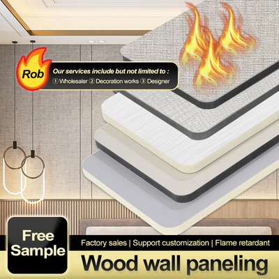 PVC bamboe houtskool houten fineer interieur decoratief houten wandpaneel