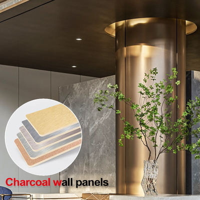 Carbon Crystal Board Brandbestendig Bamboe Houtskool Metalen Plaat Veneer