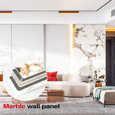 PET Marmer Textuur Decoratief Wandplank Bamboe Hout Houtskool PVC Wandpaneel