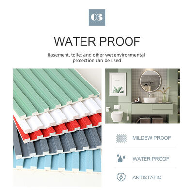 8.5mm het Houten Plastic Comité van de Traliewerkwpc Gecanneleerde Muur Geen Waterdichte Verf