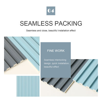 8.5mm het Houten Plastic Comité van de Traliewerkwpc Gecanneleerde Muur Geen Waterdichte Verf