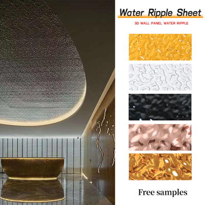 ISO9001 het Bewijs van koolstofcrystal water ripple panel moisture