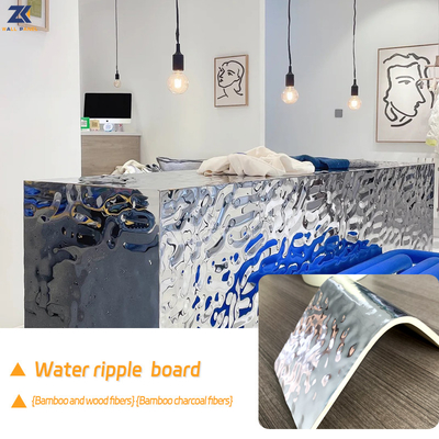 Binnenlands Decoratief pvc-de Rimpelingscomité van het HUISDIERENwater 3D Muurcomité