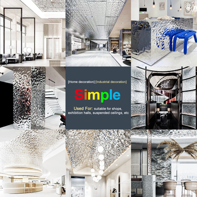 Moderne licht luxe stijl 3D houtskool board water rippel bamboe houtskool houten fineer