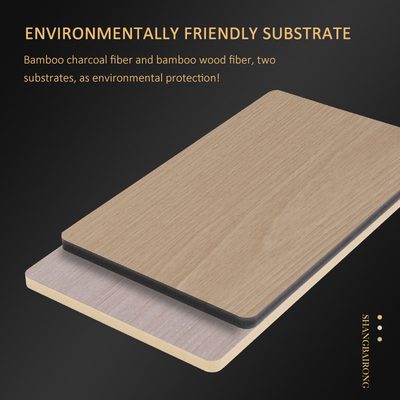 Hete producten Interieurdecoratie Waterdicht bamboe houtskoolstof wandpaneel