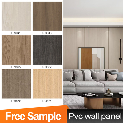 5 mm Houtgraan PVC Wandplaat Flexibel Bamboe Houtskool Decoratief Wandpaneel