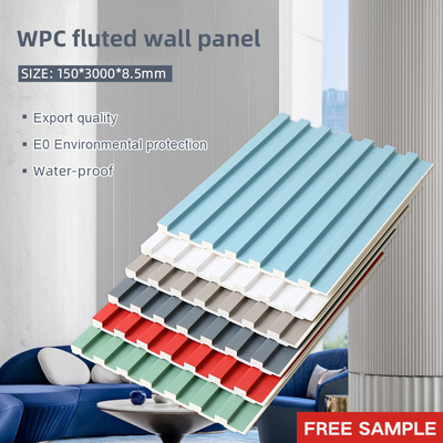 8.5mm het Houten Plastic Comité van de Traliewerkwpc Gecanneleerde Muur Geen Waterdichte Verf